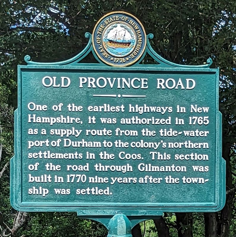 Old Province Road Marker. Click for full size. Old Province Road Marker image. Click for full size.