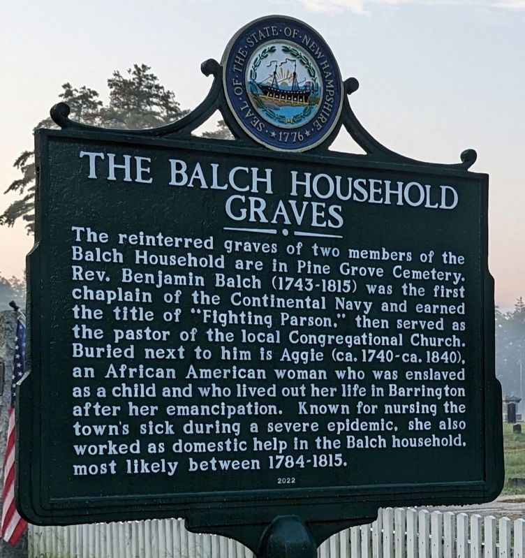 The Balch Household Graves Marker image. Click for full size.