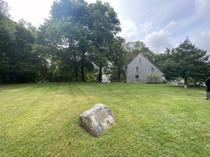 Site of the Sandwich Academy Marker. Click for full size. Site of the Sandwich Academy Marker image. Click for full size.