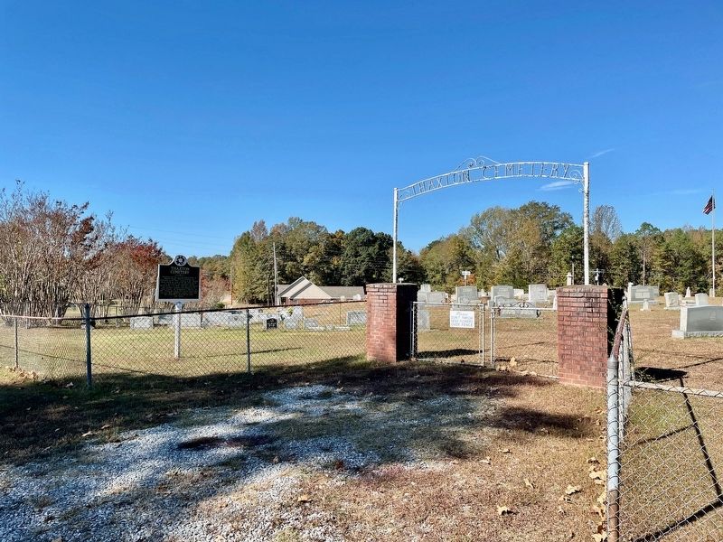 Thaxton Cemetery & Marker image. Click for full size.