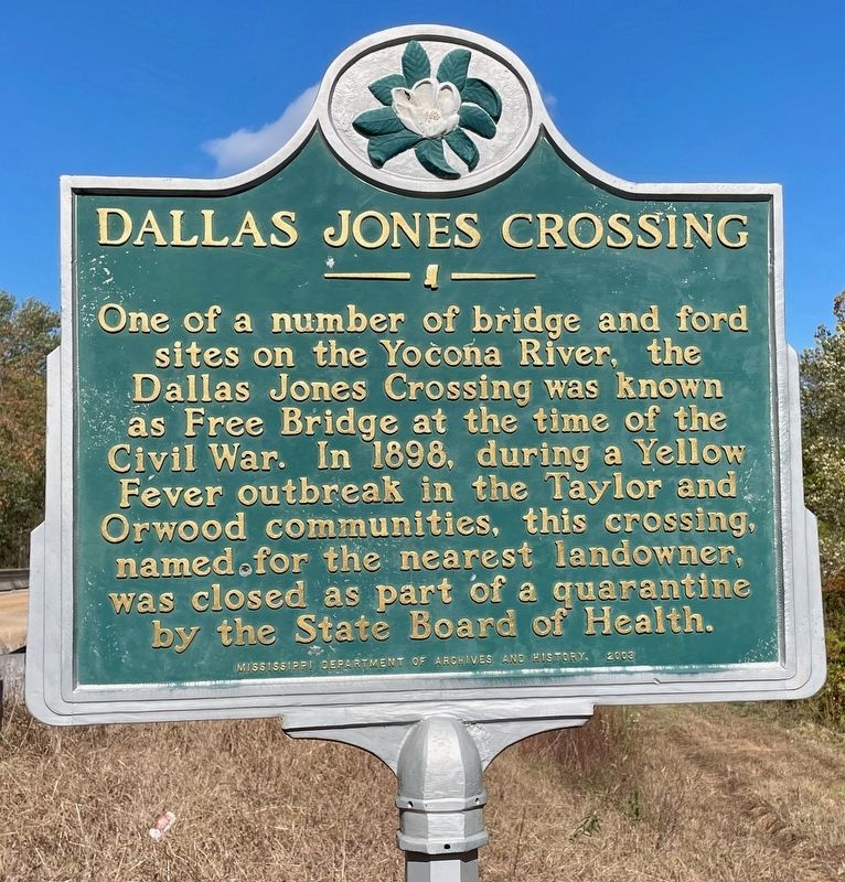Dallas Jones Crossing Marker image. Click for full size.