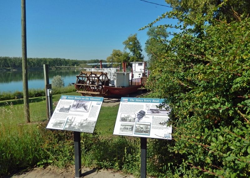 The Sioux Ferry Boat Marker image. Click for full size.