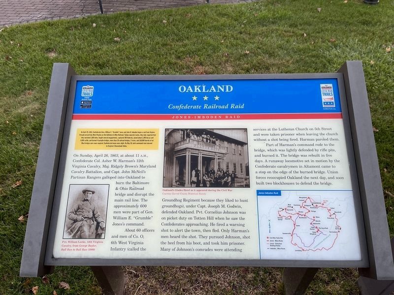 Oakland Marker. Click for full size. Oakland Marker image. Click for full size.