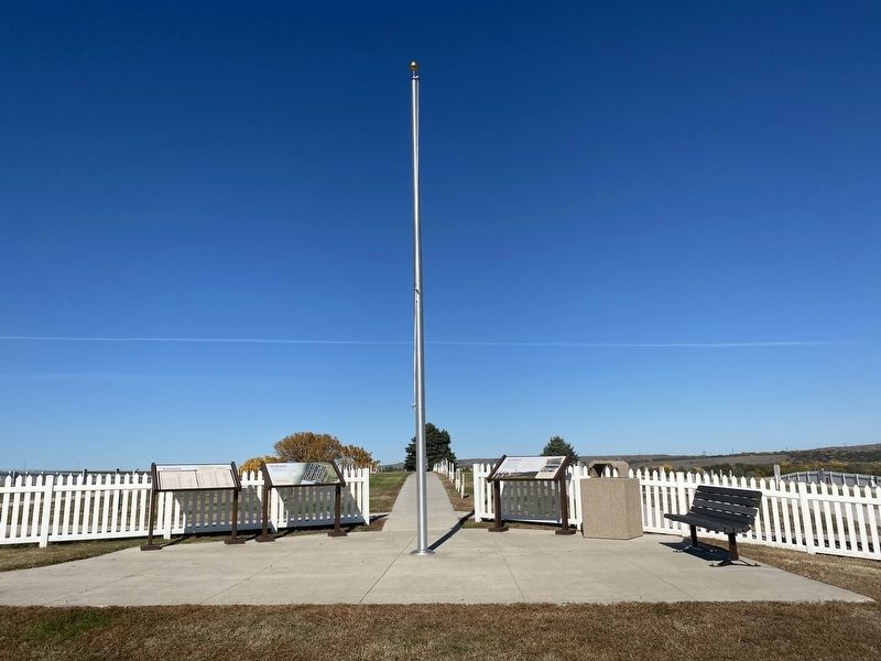 Fort Randall Cemetery Markers. Click for full size. Fort Randall Cemetery Markers image. Click for full size.