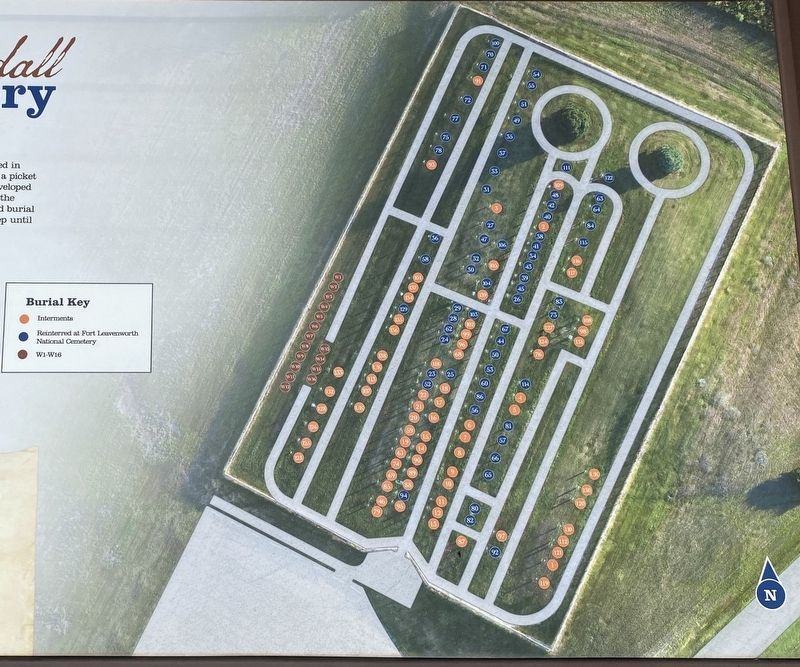 Fort Randall Cemetery Layout image. Click for full size.