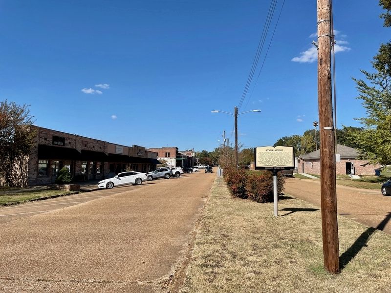 Stark Young Marker looking north on Main St. image. Click for full size.