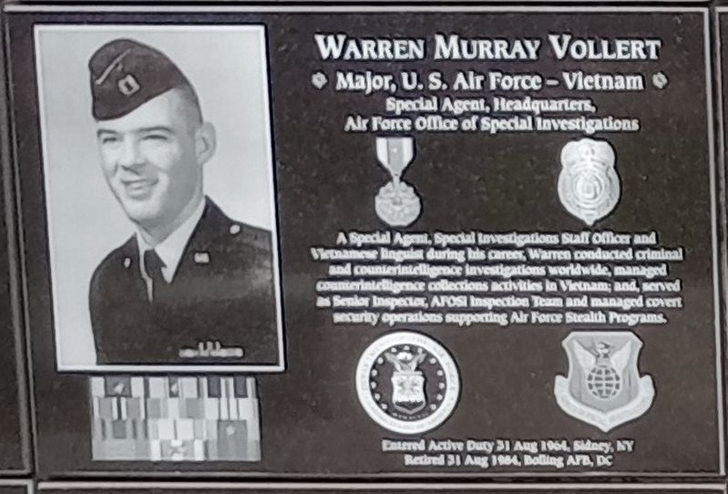 Warren Murray Vollert Marker image. Click for full size.