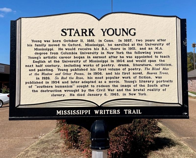 Another nearby Stark Young Marker.. Click for full size. Another nearby Stark Young Marker. image. Click for full size.