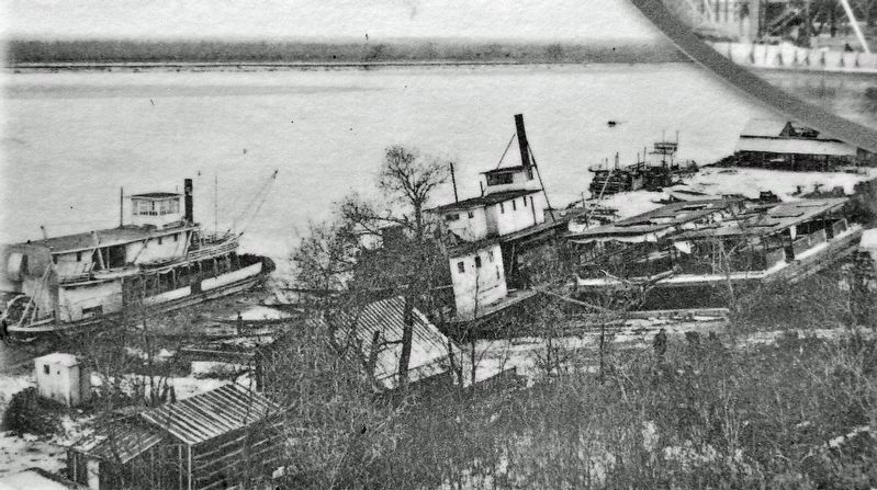 Marker detail: Ship Yards, Washburn, North Dakota image. Click for full size.