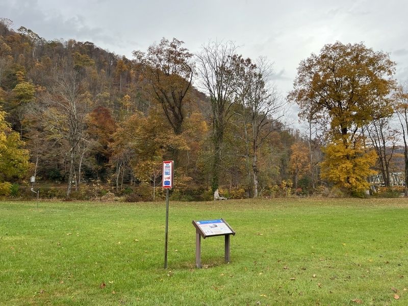 Battle of Rowlesburg Marker. Click for full size. Battle of Rowlesburg Marker image. Click for full size.