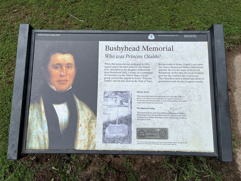 Bushyhead Memorial Marker image. Click for full size.
