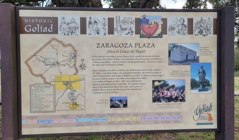 Zaragoza Plaza Marker image. Click for full size.