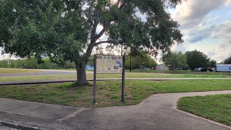 The Zaragoza Plaza Marker near the plaza. Click for full size. The Zaragoza Plaza Marker near the plaza image. Click for full size.