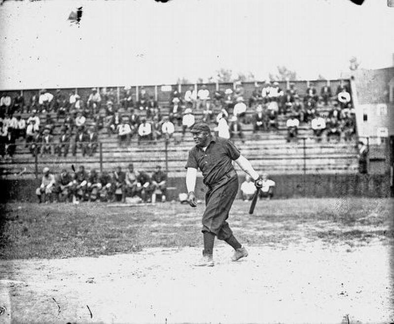 Rube Foster at the bat image. Click for full size.