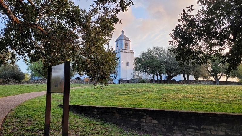 The Mission Espíritu Santo and Marker. Click for full size. The Mission Espíritu Santo and Marker image. Click for full size.