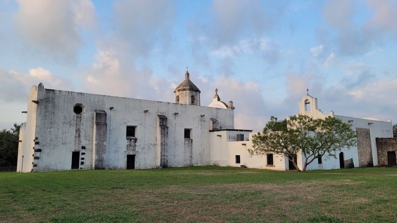 The north side of the Mission Espíritu Santo. Click for full size. The north side of the Mission Espíritu Santo image. Click for full size.