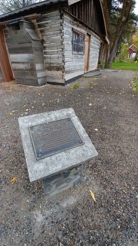 Olmstead Cabin 1875 Marker image. Click for full size.