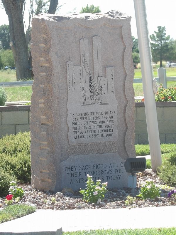 Hobbs 9/11 Memorial Marker image. Click for full size.