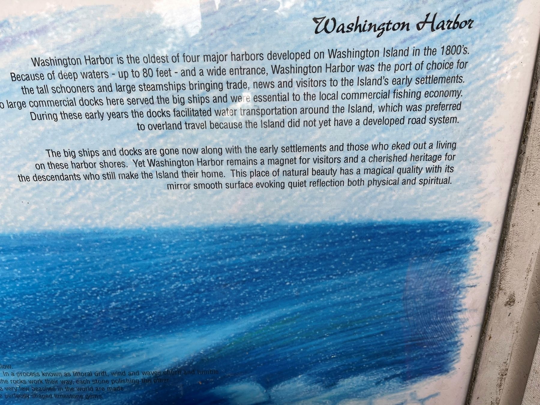 Washington Harbor Marker image. Click for full size.