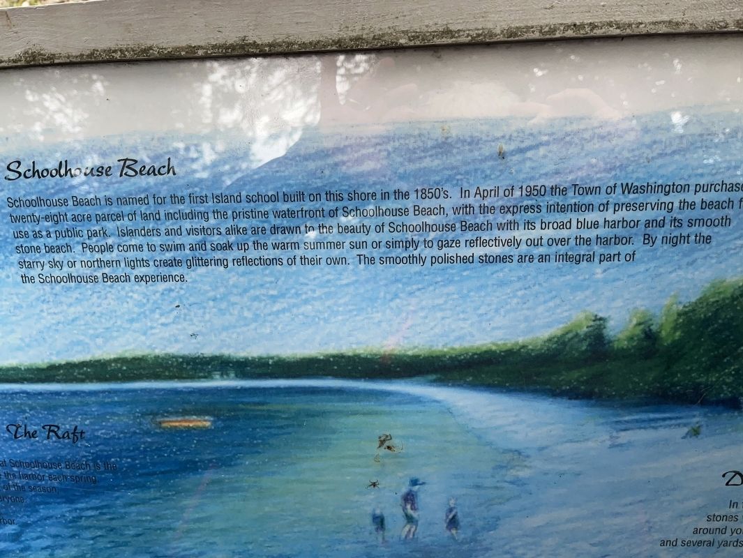 Washington Harbor / Schoolhouse Beach Marker image. Click for full size.