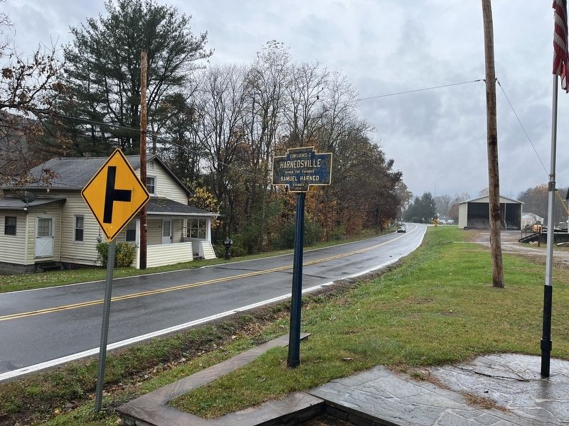 Harnedsville Marker. Click for full size. Harnedsville Marker image. Click for full size.