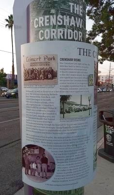 The Crenshaw Corridor Marker image. Click for full size.