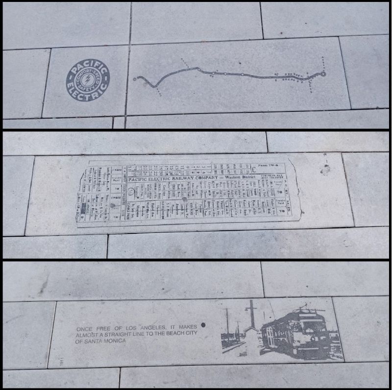 Pacific Electric Marker. Click for full size. Pacific Electric Marker image. Click for full size.