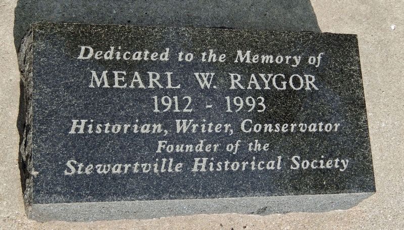 Dedication (<i>at base of historical marker</i>). Click for full size. Dedication (<i>at base of historical marker</i>) image. Click for full size.