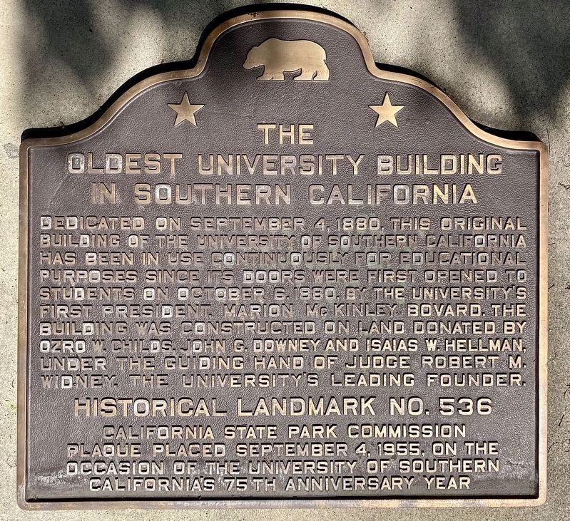 Oldest University Building Marker image. Click for full size.