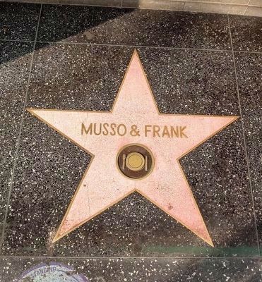 Musso and Frank Grill Hollywood star image. Click for full size.
