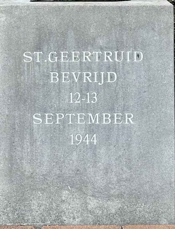 St. Geertruid Liberation Memorial Marker. Click for full size. St. Geertruid Liberation Memorial Marker image. Click for full size.