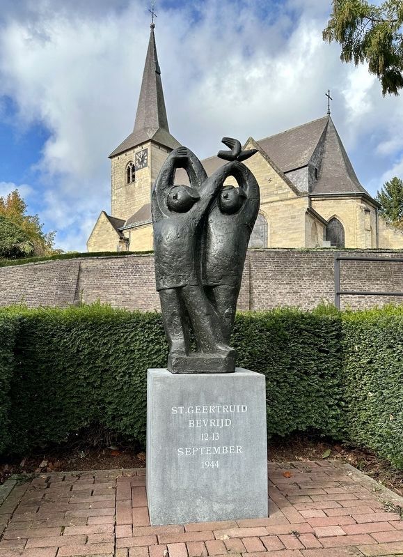 St. Geertruid Liberation Memorial - wide view. Click for full size. St. Geertruid Liberation Memorial - wide view image. Click for full size.