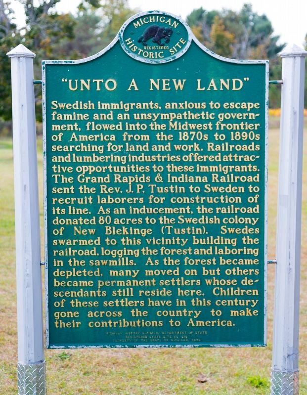 Unto a New Land Marker image. Click for full size.