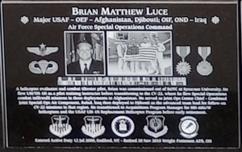 Brian Matthew Luce Marker image. Click for full size.
