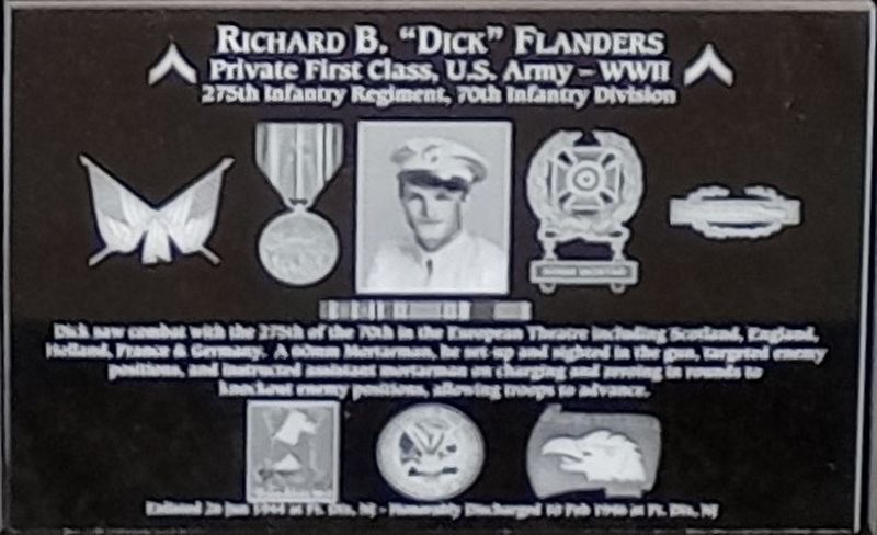 Richard B. "Dick" Flanders Marker image. Click for full size.