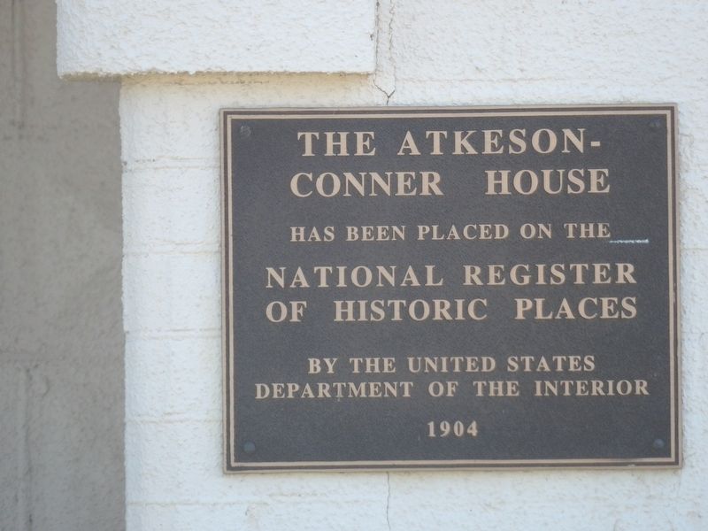The Atkeson-Conner House Marker image. Click for full size.
