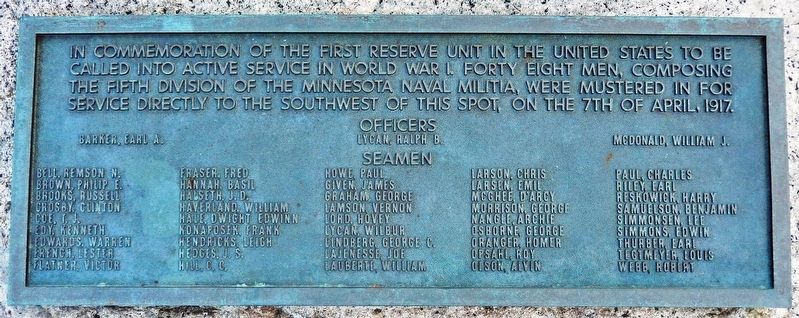 First US Reserve Unit Called in World War I Marker image. Click for full size.