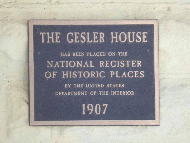 The Gesler House Marker image. Click for full size.