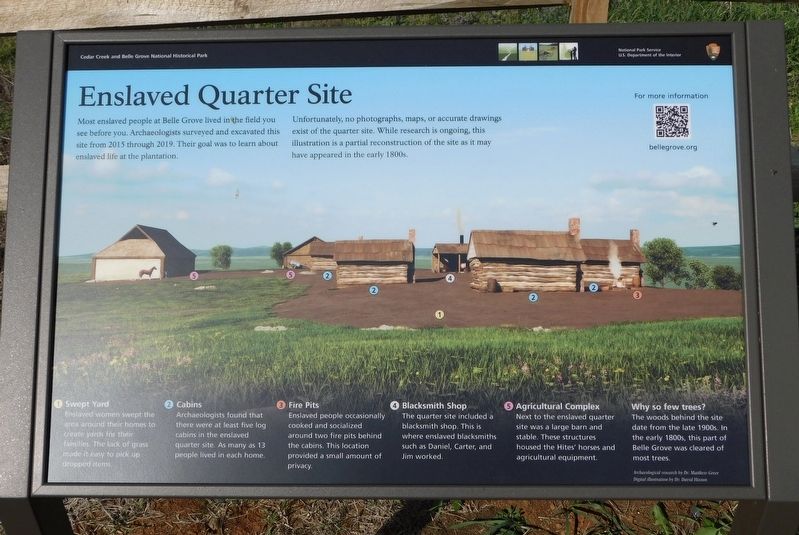 Enslaved Quarter Site Marker image. Click for full size.