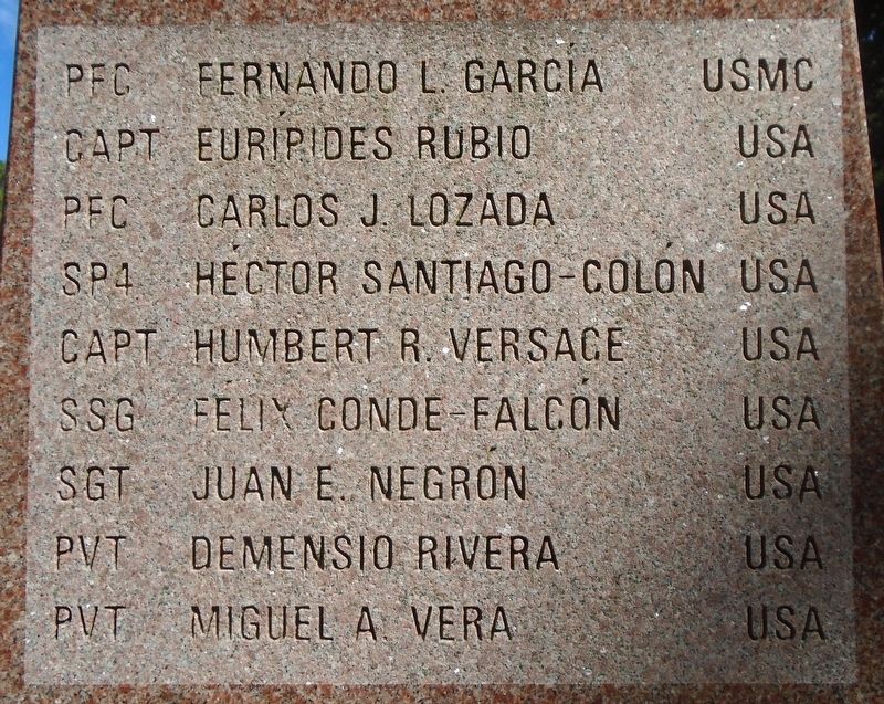 Puerto Rico Medal of Honor Recipients Marker image. Click for full size.