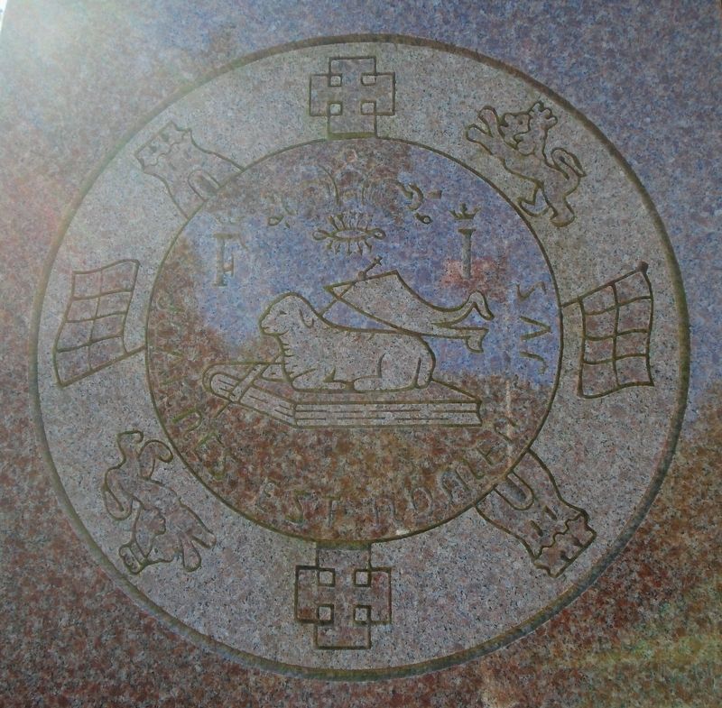 Puerto Rico Territorial Seal on Memorial Obelisk image. Click for full size.