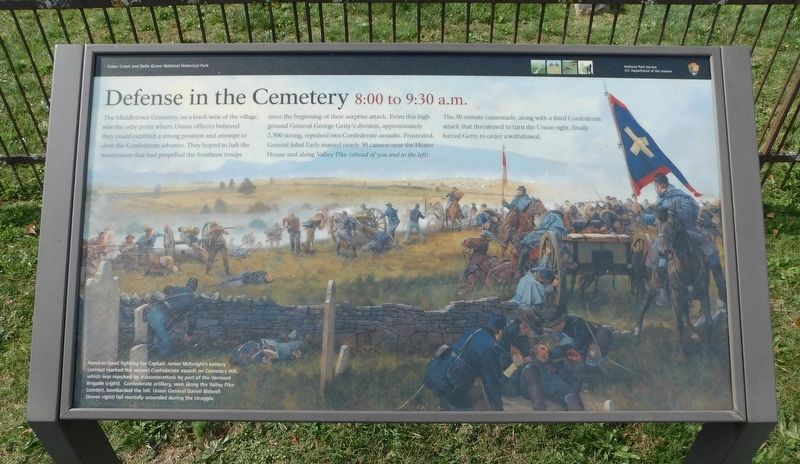 Defense in the Cemetery Marker image. Click for full size.