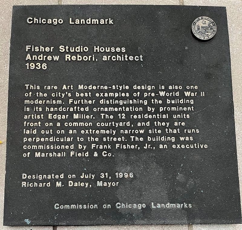 Fisher Studio Houses Marker image. Click for full size.