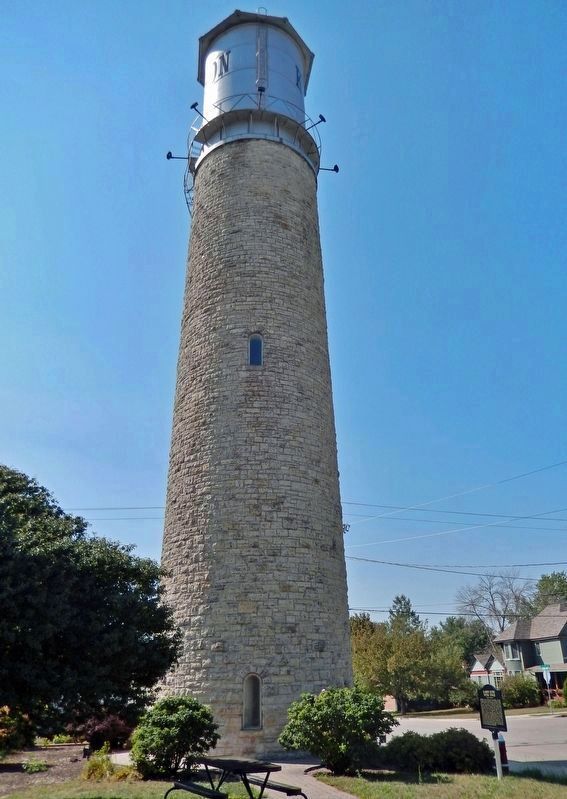 Kasson Stone Water Tower<br>(<i>east elevation</i>) image. Click for full size.
