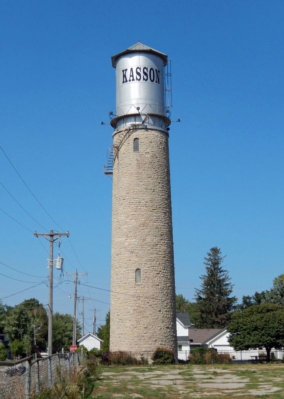 Kasson Stone Water Tower<br>(<i>south elevation</i>). Click for full size. Kasson Stone Water Tower<br>(<i>south elevation</i>) image. Click for full size.
