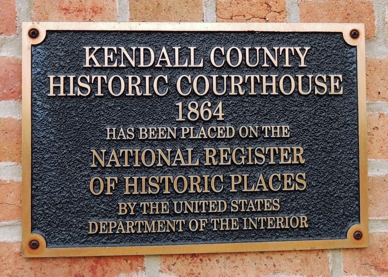Kendall County Historic Courthouse Marker image. Click for full size.