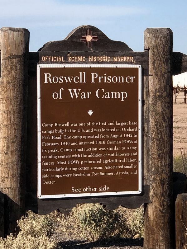 Roswell Prisoner of War Camp (Side One) image. Click for full size.