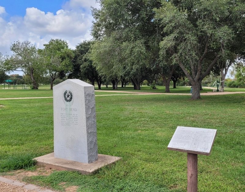 The Fort Bend Marker is on the right of the two markers image. Click for full size.