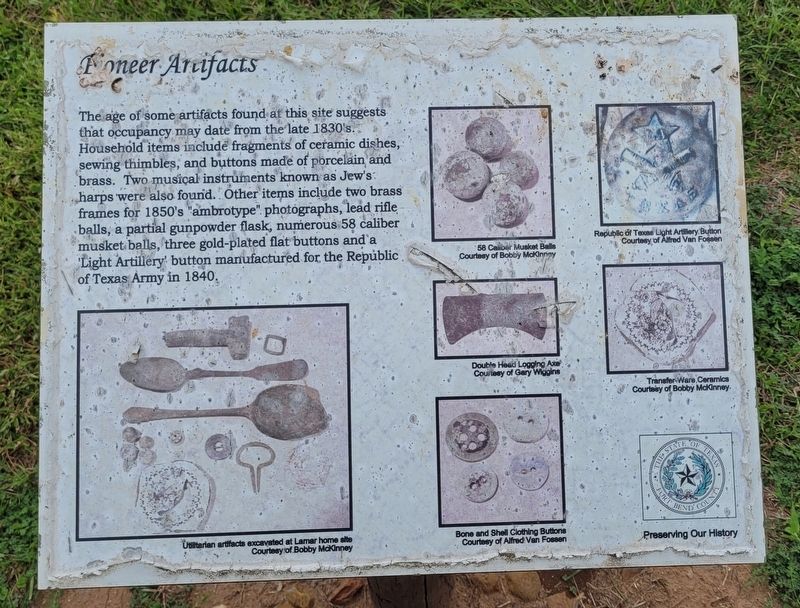 Pioneer Artifacts Marker image. Click for full size.