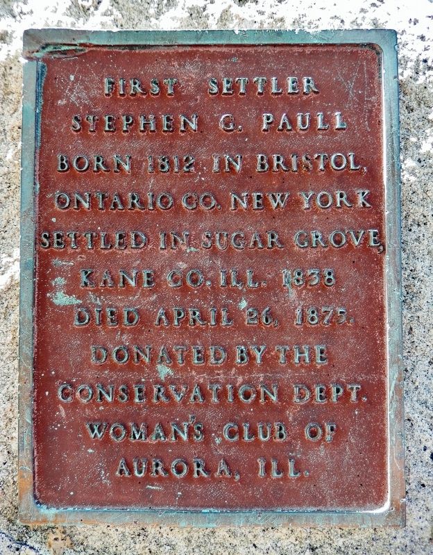 First Settler Marker. Click for full size. First Settler Marker image. Click for full size.